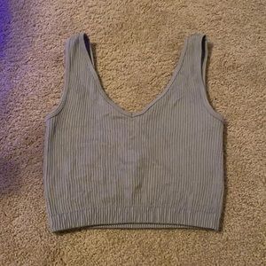 Rose + Vine cropped tank